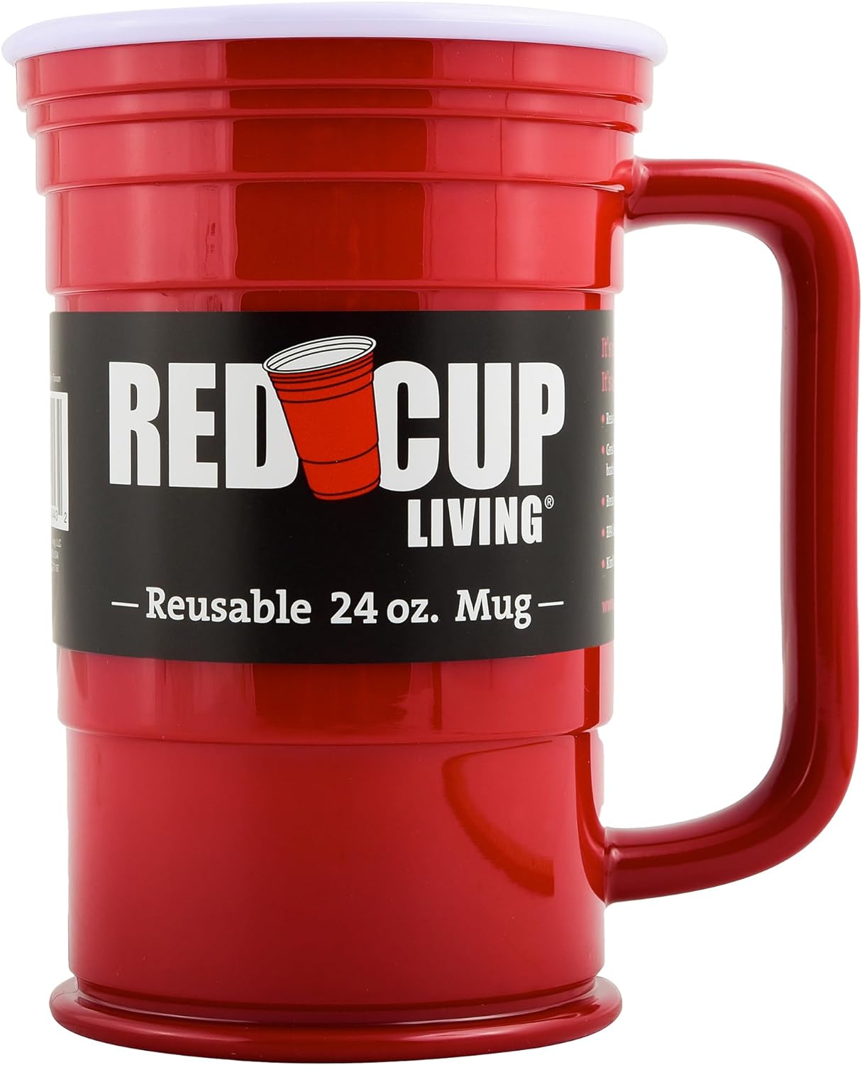 Red Cup Beer Party Mug | Unbreakable Reusable Drinking Supplies 24oz